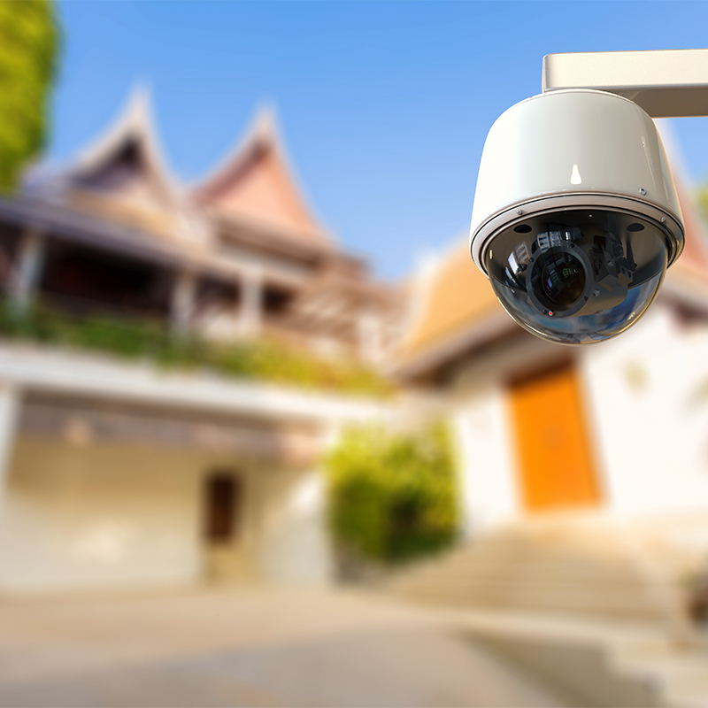 security camera outside of home